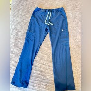 Mens Figs, M, navy blue, scrub pants, drawstring waist, lots of pockets! VGUC
